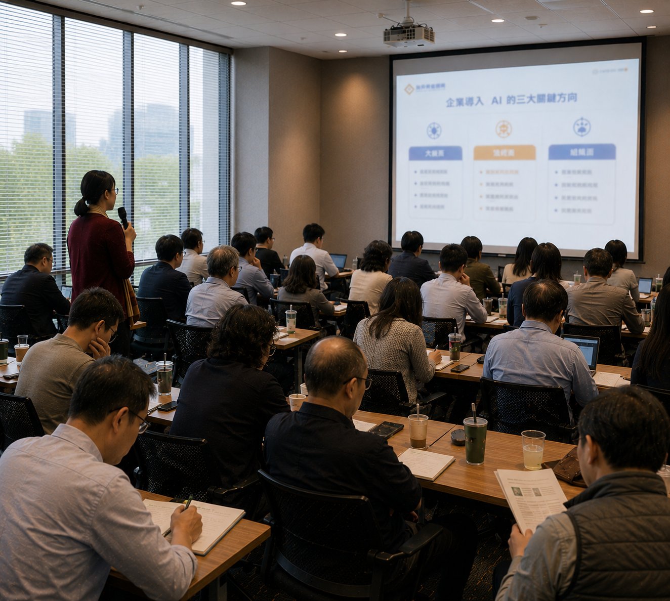 牧茗企業 AI 工作坊授課現場